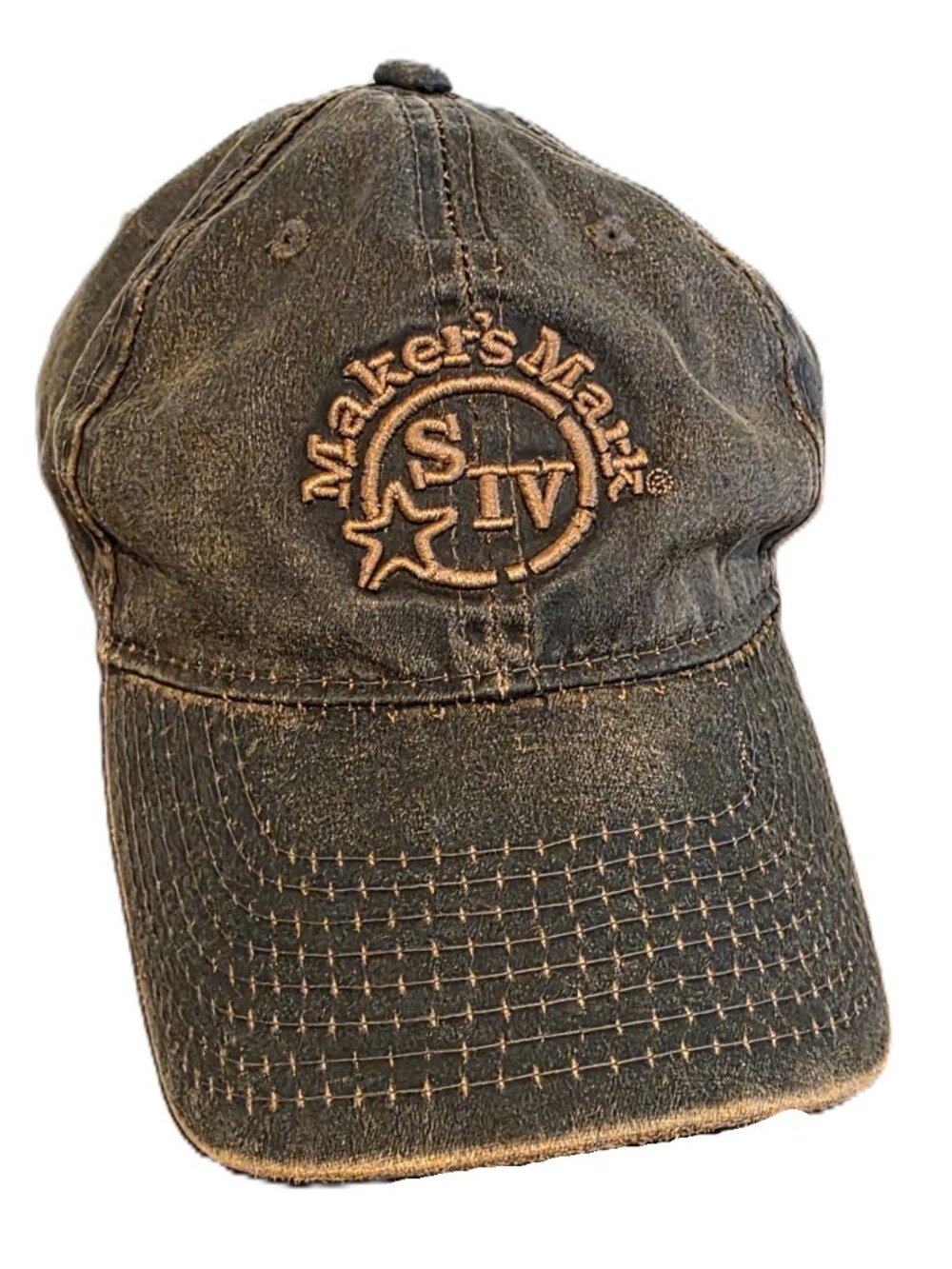 **Official Makers Mark Oil Cloth Bourbon Hat - Adjustable**